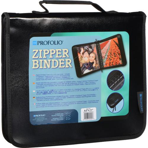 Itoya Zipper Portfolio Case with Multi-Ring Binder