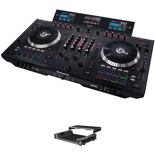 Numark NS7 III 4-Deck Serato DJ Controller Kit with Hard Case