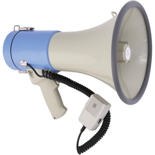 Polsen MP-25 25W Megaphone with Siren, MP3 Player, and Detachable Microphone