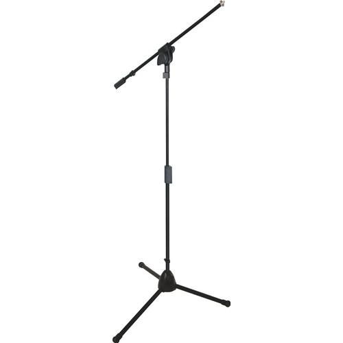 QuikLok A-512 Pro Series Heavy-Duty Tripod-Base Mic Stand with Fixed Boom