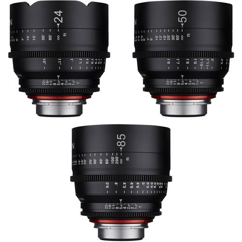 Rokinon Xeen 24, 50, 85mm T1.5 Lenses for Canon EF Mount
