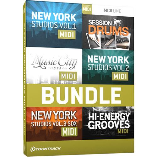 Toontrack Session Drummers MIDI 6 Pack - Drum MIDI Packs