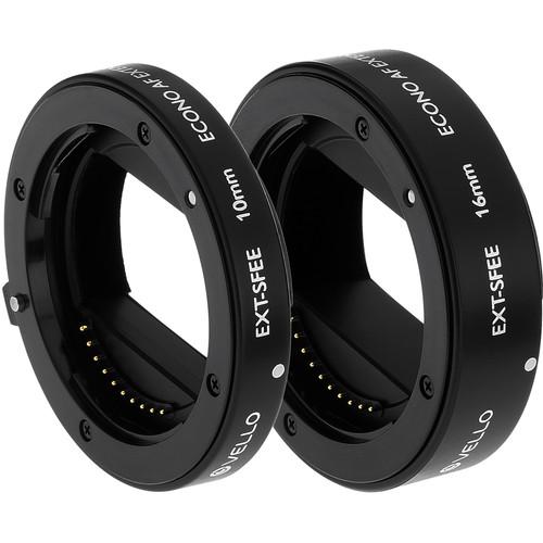 Vello EXT-SFEE Econo Auto Focus Extension Tube Set for Sony E-Mount Lenses