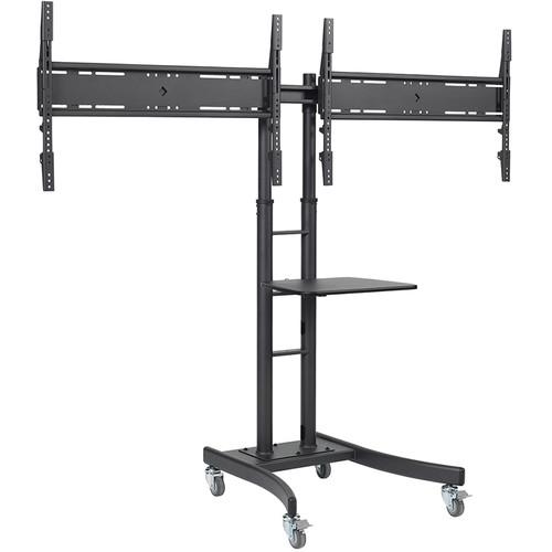 Atdec Telehook Dual Display Mobile TV Cart