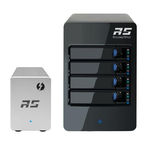 HighPoint RocketStor 6324LS 4-Bay JBOD Solution with Thunderbolt 2 Adapter