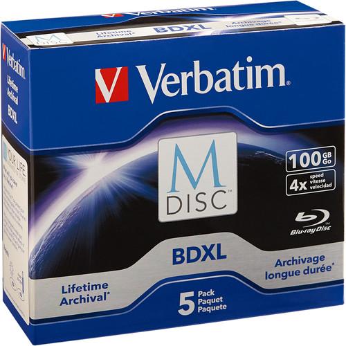 Verbatim M-Disc BDXL 100GB 4x Blu-ray Discs