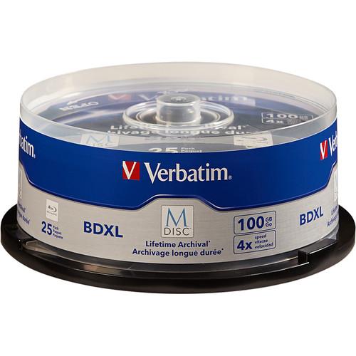 Verbatim M-Disc BDXL 100GB 4x Blu-ray Discs