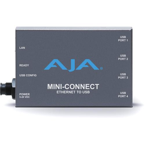 AJA Mini-Connect Ethernet to 4-Port USB Converter