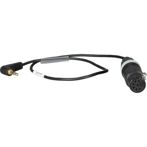 Ambient Recording XLR 7-Pin Female to Locking 3.5mm Right Angle TRS Coiled Adapter Cable 40cm