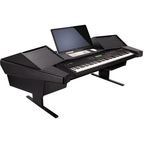 Argosy Dual 15K Keyboard Workstation Desk with DR800 8 Upper RU