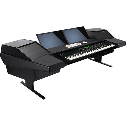 Argosy Dual 15KL Keyboard Workstation Desk with DR803 8 Upper RU & 3 Rear RU