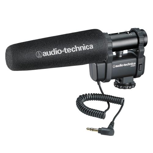 Audio-Technica AT8024 Stereo Mono Camera-Mount Microphone