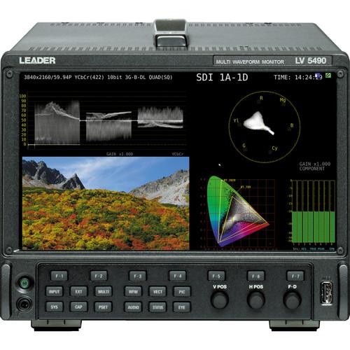 Leader SD to 4K 3G-SDI Waveform, Eye Pattern, and Jitter Monitor