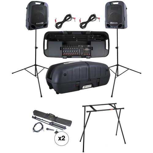 Peavey Escort 5000 Kit with 2x Microphone & Stand Packages and Escort Stand