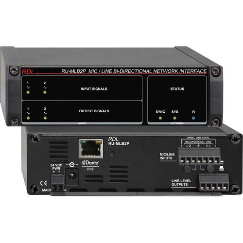 RDL RU-MLB2P Mic Line-Level Bi-Directional Network Interface