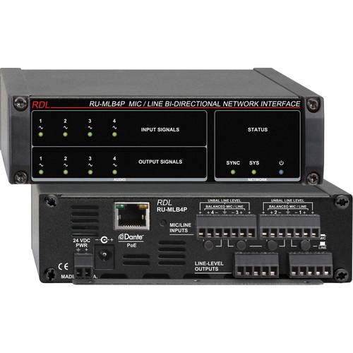 RDL RU-MLB4P Mic Line-Level Bi-Directional Network Interface