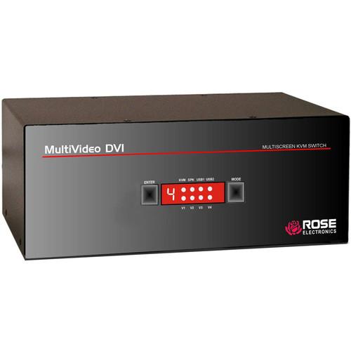Rose Electronics MultiVideo 1x4 Dual-Link Tri-Video DVI-I Switch