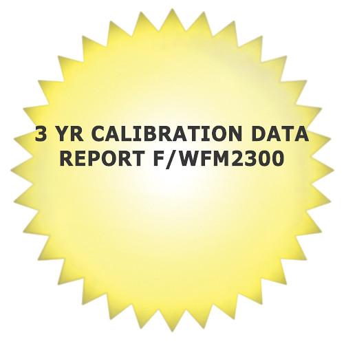 Tektronix 5-Year Calibration Data Report for WFM2300