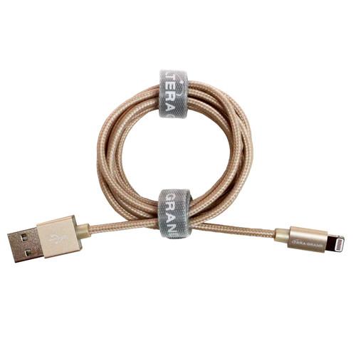 Tera Grand Apple MFi Lightning to USB Braided Cable with Aluminum Housing