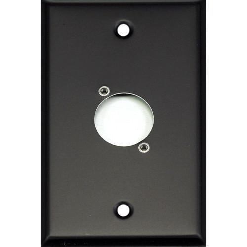 Whirlwind WP1B 1H 1-Gang Wall Plate Punched for 1 Whirlwind Switchcraft D3F Terminal