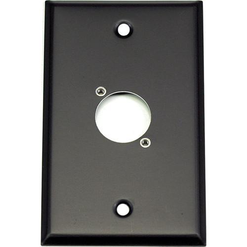 Whirlwind WP1B 1NDH 1-Gang Wall Plate Punched for 1 Neutrik XLR Terminal