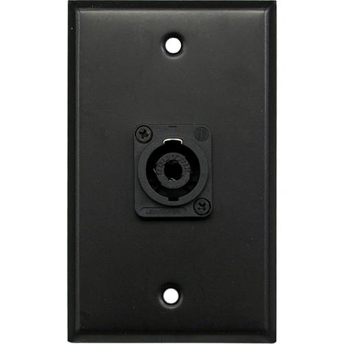 Whirlwind WP1B 1NL4 1-Gang Wall Plate with 1 Neutrik NL4 Speakon Terminal