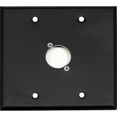 Whirlwind WP2B 1NDH 2-Gang Wall Plate Punched for 1 Neutrik XLR Terminal