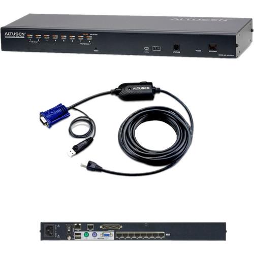 ATEN KH1508AiUKIT 8-port Cat 5 High-Density KVM Switch with Kit