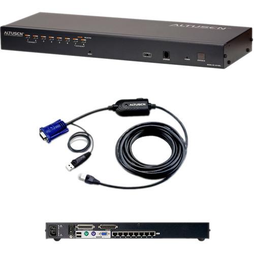 ATEN KH1508AUKIT 8-port Cat 5 High-Density KVM Switch with Kit