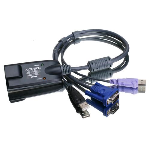 ATEN VGA USB Virtual Media KVM Adapter Cable with Smart Card Reader