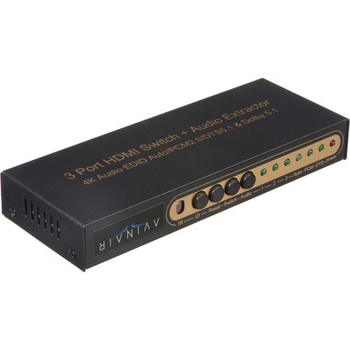 Avinair Spitfire 3-Port 4K HDMI Switcher Audio Extender