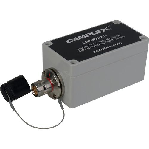 Camplex NO2-4FDW-A OpticalCON DUO to LEMO FXW Plug Hybrid Adapter Box