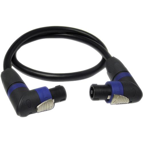 Canare CA4S11RAR1 4S11 Star Quad Four-Conductor Speaker Cable with Right-Angle to Right-Angle Speakon Connector