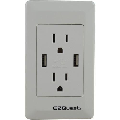 EZQuest 2-Outlet and 2-Port USB Plug n