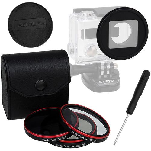 FotodioX Pro WonderPana Go H3 Standard GoTough Adapter & Filter Kit for GoPro HERO3 HERO4 Cameras