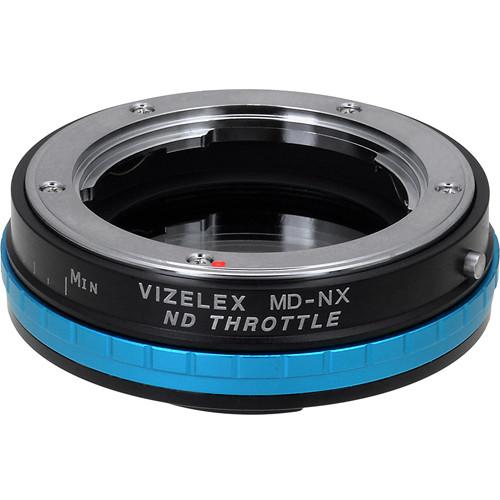 FotodioX Vizelex ND Throttle Minolta MD MC SR Rokkor Lens to Samsung NX Camera Lens Mount Adapter with Built-in Variable ND Filter