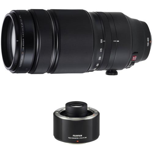 FUJIFILM XF 100-400mm f 4.5-5.6 R LM OIS WR Lens with 2x Teleconverter Kit