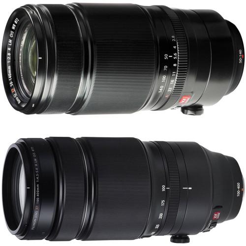 FUJIFILM XF 50-140mm f 2.8 and XF 100-400mm f 4.5-5.6 Lenses Kit