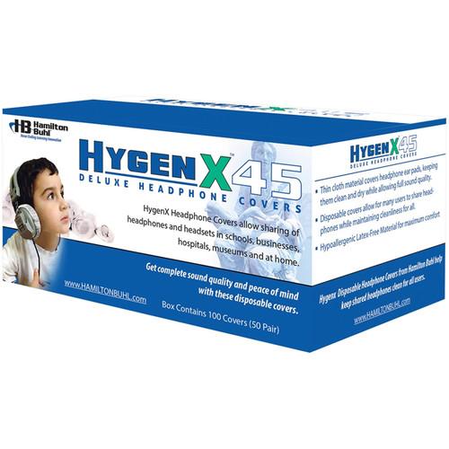 HamiltonBuhl HygenX 4.5" Disposable Sanitary Ear Cushion Covers for Over-Ear Headphones and Headsets