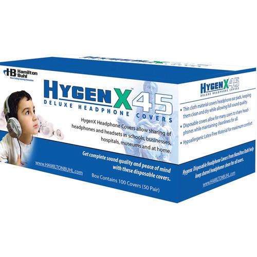 HamiltonBuhl HygenX 4.5" Disposable Sanitary Ear Cushion Covers for Over-Ear Headphones and Headsets