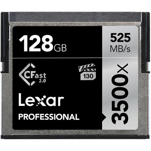 Lexar 128GB Professional 3500x CFast 2.0 Memory Card