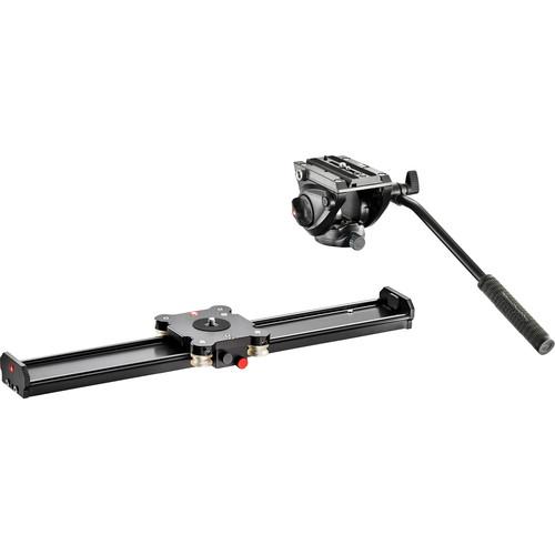 Manfrotto Camera Slider 60cm and MVH500AH Fluid Head Kit