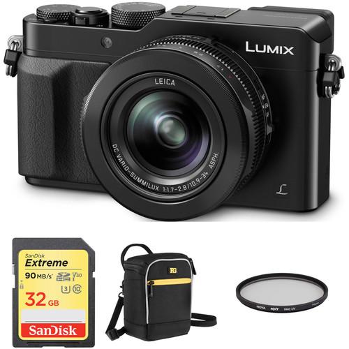 Panasonic Lumix DMC-LX100 Digital Camera with Accessories Kit