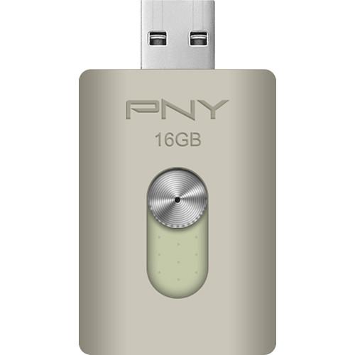 PNY Technologies DUO-LINK 16GB On-the-Go USB Flash Drive for Apple Devices