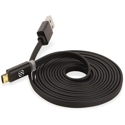 Scosche FlatOut LED USB 2.0 Type-A Male to Reversible Micro-USB Cable