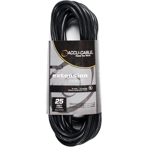 American DJ Accu-Cable 3-Wire Edison AC Extension Cord