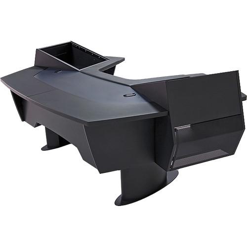 Argosy Aura 260 Personal Workstation Desk with 11 RU Space, Upper Left & Right