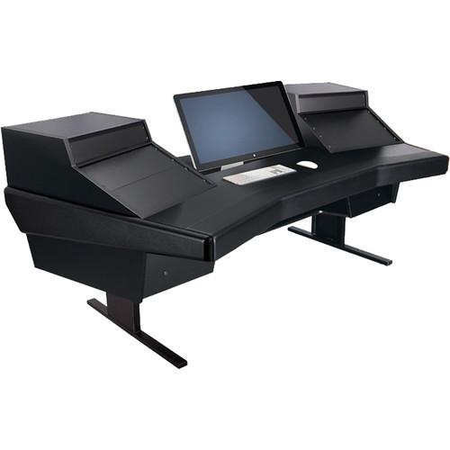 Argosy Dual 15 Workstation Desk with Two DR825 Front 10 RU & Rear 5 RU
