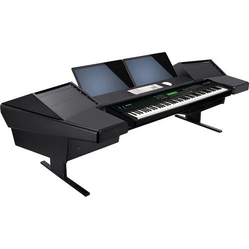 Argosy Dual 15KL Keyboard Workstation Desk with DR800 8 Upper RU