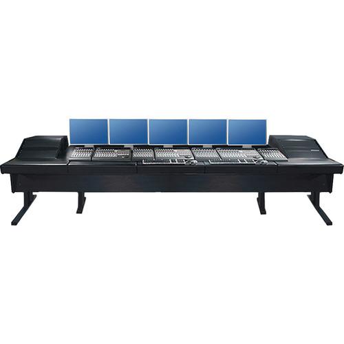 Argosy V2RGE Universal Workstation Desk with Two VR1003 10U Front, 3U Rear Module